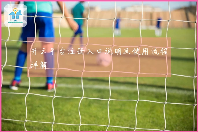 开云平台注册入口说明及使用流程详解